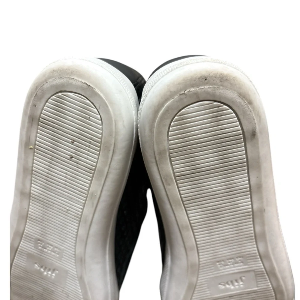 Jibs Slim Slip-On Fashion Sneaker‎ Flat In Jet Black + Onyx Women’s Size 7